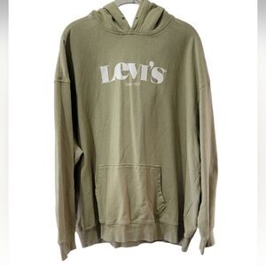 Levi's green pull over hootie top size XXL cotton relaxed *